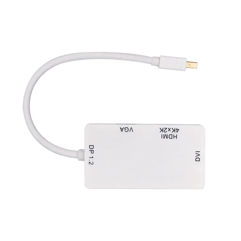4k 3 в 1 Mini Display Port MINI DP Male To HDMI DVI VGA Женский адаптер конвертер кабель для Apple MacBook| |