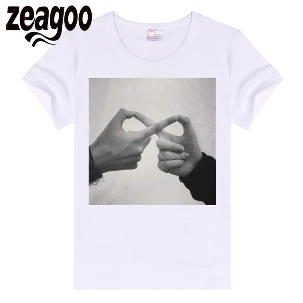 Zeagoo одноцветное Повседневное Для женщин Plain Crew Neck Slim Fit мягкий короткий рукав