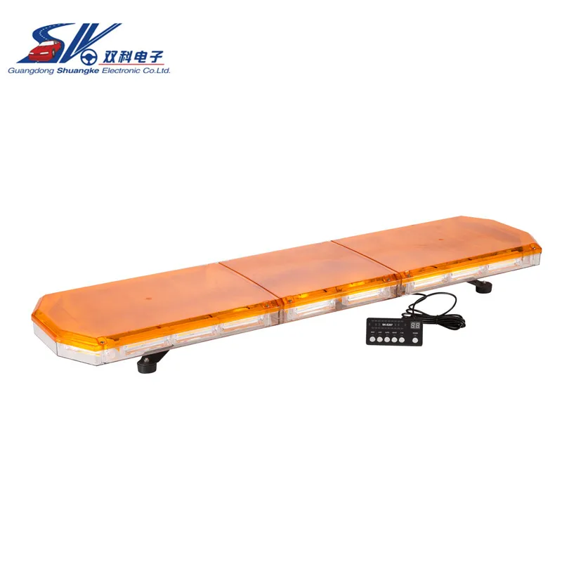 SK 48 '཈V 24V 220w светодиодный COB аварийный светильник бар стробоскоп Янтарный 360