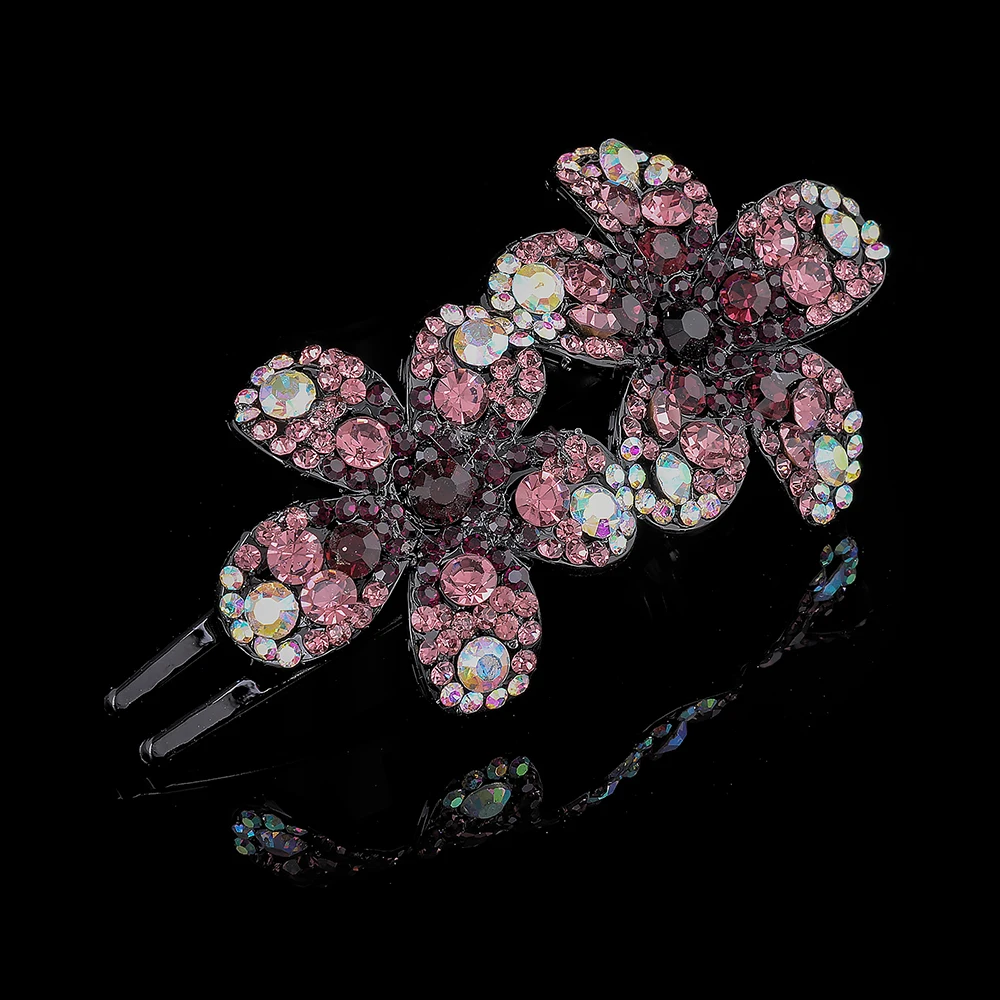 Женская заколка для волос AWAYTR большие стразы цветок коготь зажим модные