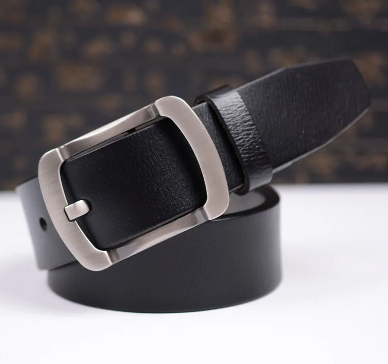Ремень мужской из 100% натуральной кожи с пряжкой язычком | Аксессуары для одежды