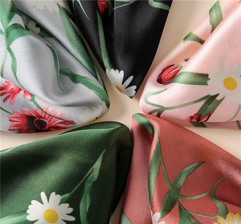 Новый модный длинный весенний женский шарф гладкий шелковый мягкая шаль | Отзывы и видеообзор -32854161255
