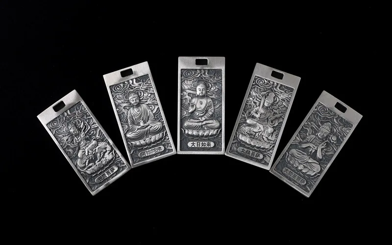 Амулет Будды из серебра 925 пробы молитвенный кулон для мужчин и женщин A2194 |