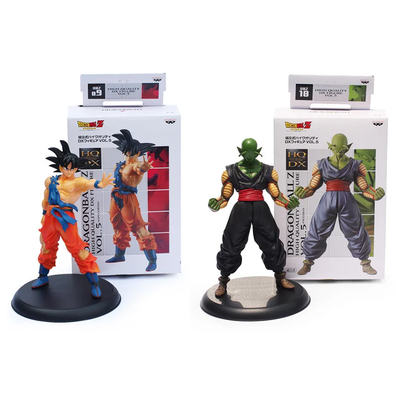2 шт./компл. 23 см Dragon Ball Z ПВХ Фигурки SonGoku пикколо супер сайян, «Жемчуг дракона и демон король бой Игрушки для мальчиков подарок на год