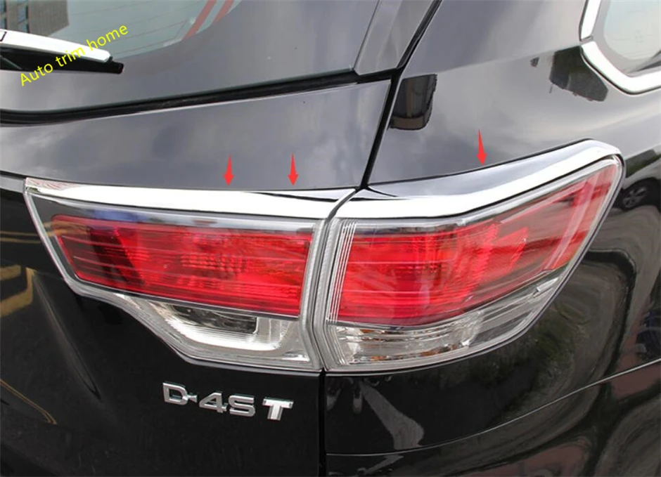 Lapetus переоборудование экстерьера комплект подходит для Toyota Highlander KLUGER- хром задний свет бровей чехол с полосками отделка