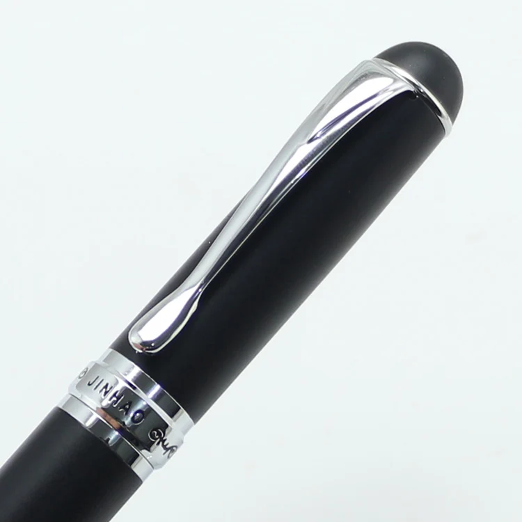 JINHAO 750 Делюкс шариковая ручка черные и серебряные Канцтовары Школьные офисные