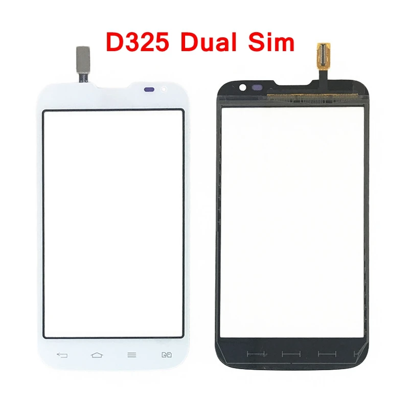 Сенсорный экран дигитайзер для LG L70 D320 D325 одна двойная sim-карта переднее внешнее