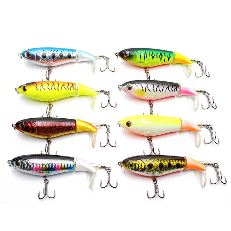 Amlucas Новый Гамбургер Plopper 10 см 17 2 г Topwater рыболовная приманка искусственная