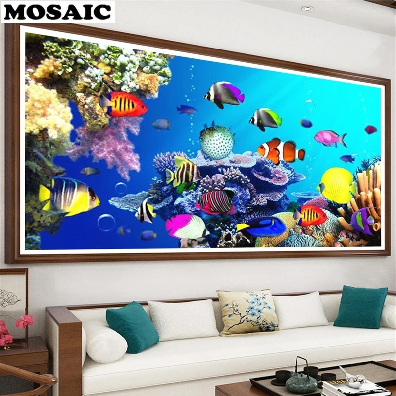 Diamond Painting Animal Full Drill Square/Round Embroidery Seabed scenic Picture Rhinestone Mosaic Decor Home | Diamond Painting Cross Stitch -33008238454