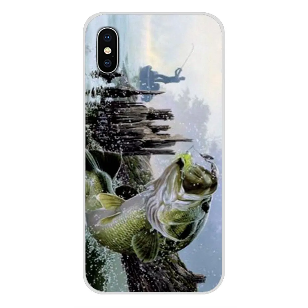 Для Huawei P Smart Mate Honor 7A 7C 8C 8x 9 P10 P20 Lite Pro Plus прозрачный мягкий чехол для окуня рыбалки