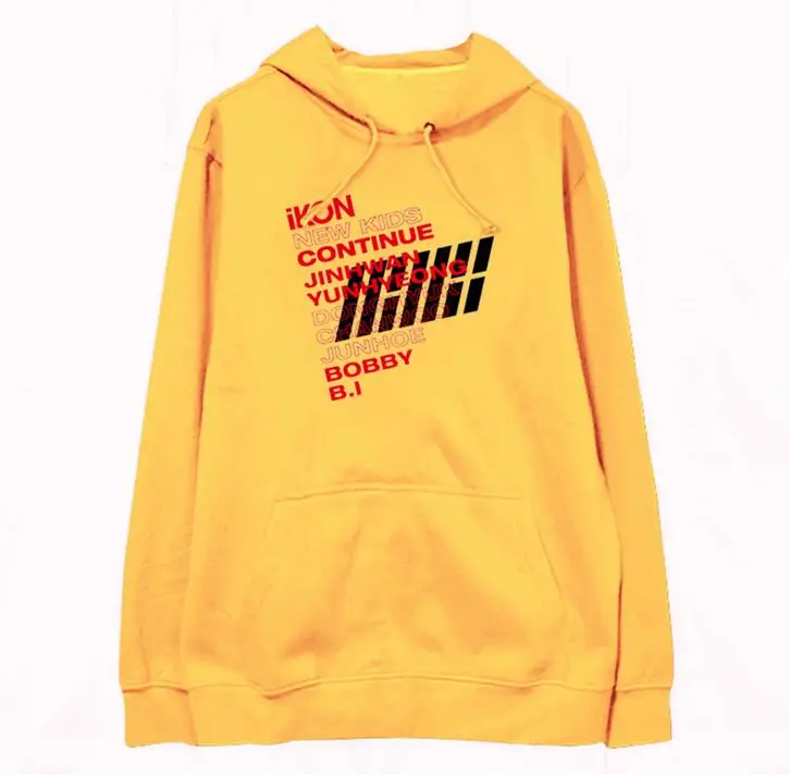 Новое поступление kpop ikon новые детские пуловеры с надписью и названием участников