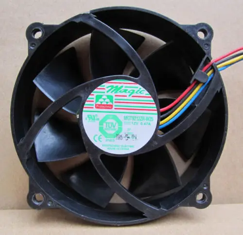 Бесплатная Доставка Для Magic MGT9212ZR W25 21 25803 01 DC12V 95 мм 4 Провода 95x95x25 8 Винты