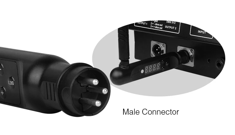 [Seven Neon] Бесплатная доставка 2 4G глобальная частота ISM DMX 512 светодиодный