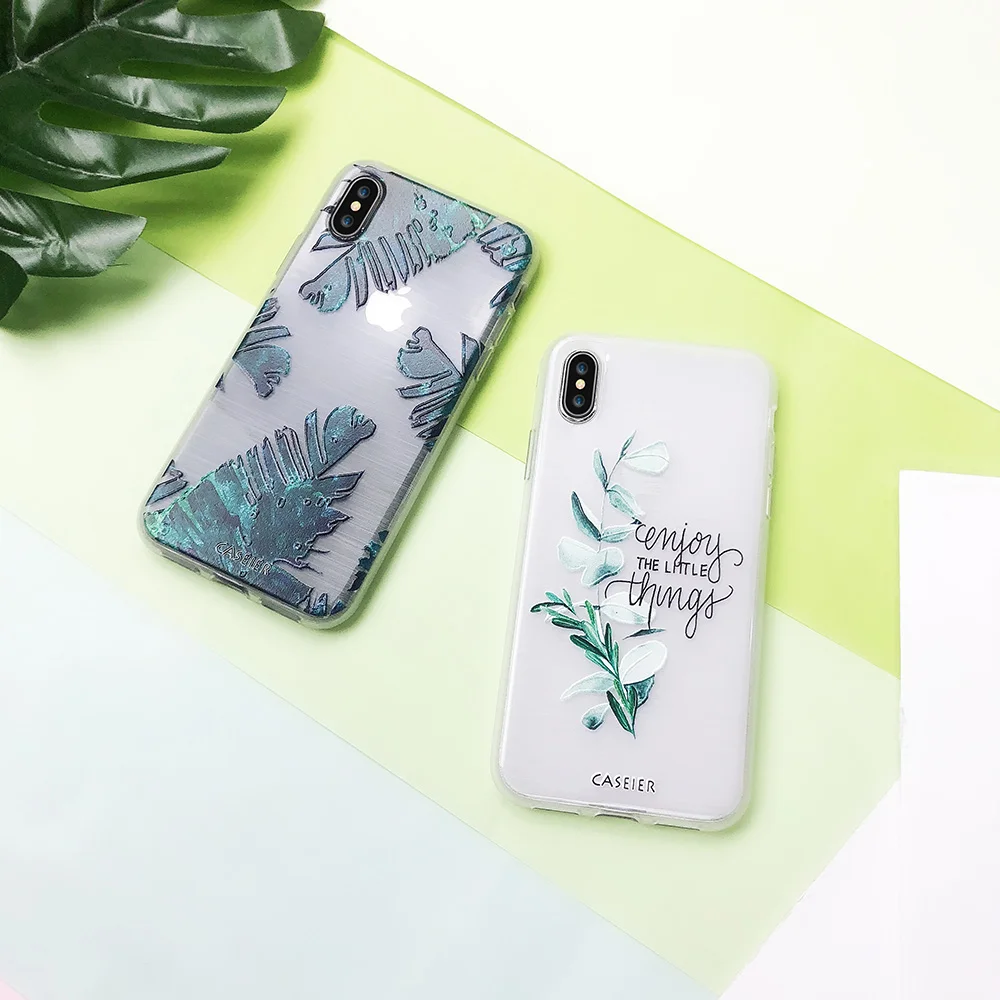 CASEIER эстетический чехол для телефона iPhone X 7 8 Plus мягкие силиконовые чехлы с