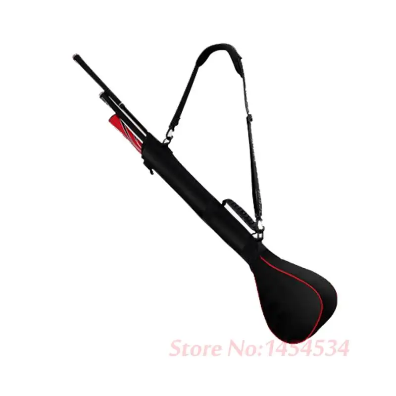 PGM Golf Gun Fold Soft Bag Travel Club Portable Golf Bag Can Packed 3 Club Nylon Black and Silver Capacity Bolsas Golf Mujer New