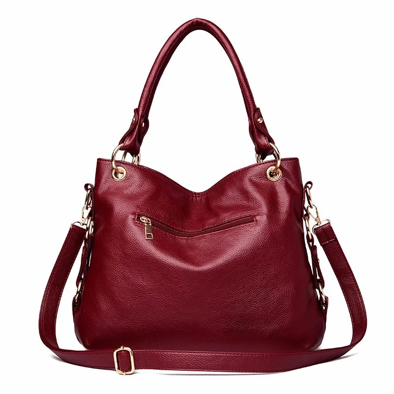 Женские кожаные сумки высокое качество с верхними ручками дорожная однотонная