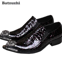 batzuzhi handmade high quality men shoes luxury formal genuine leather dress shoes men designer footwear chaussure homme 2017
