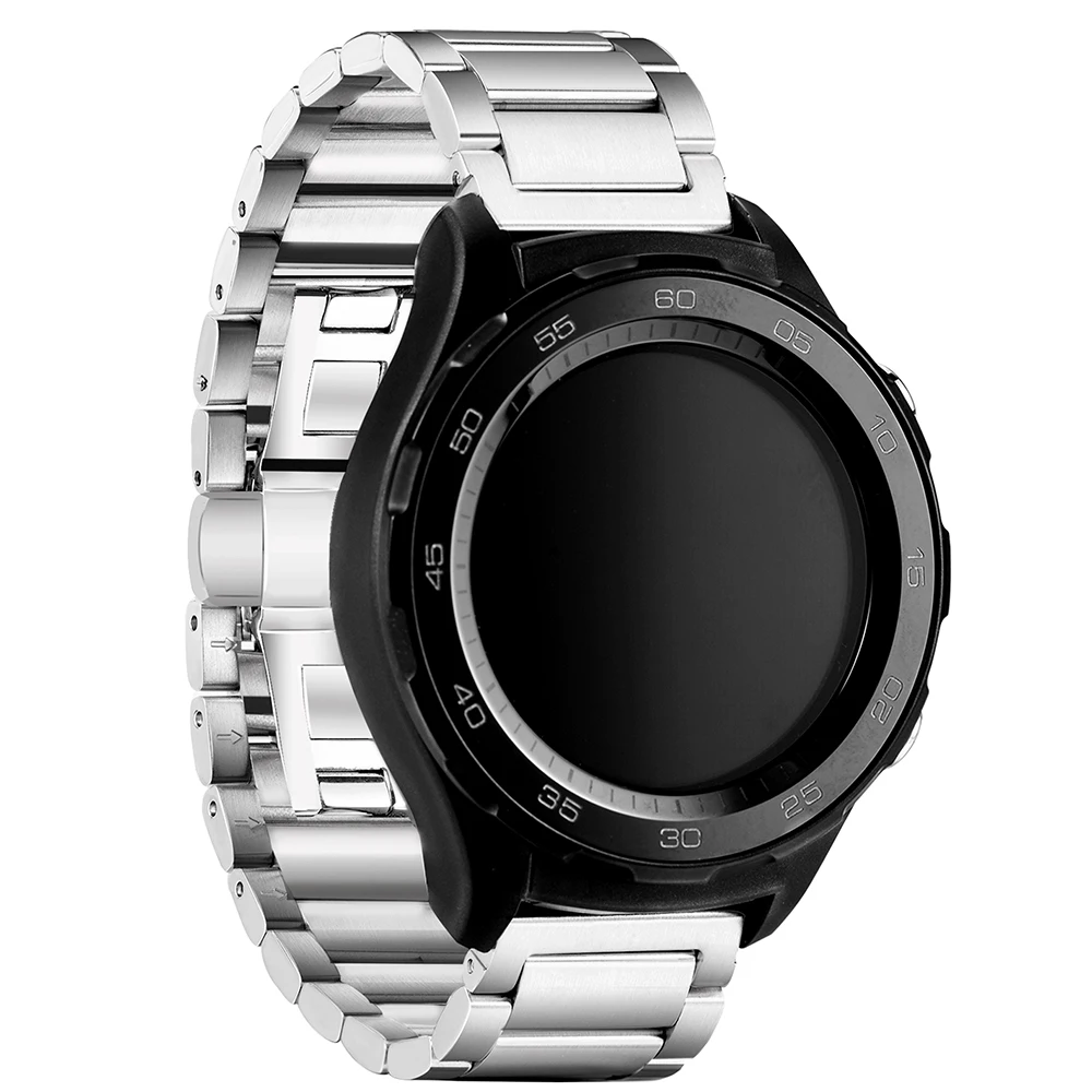 SIKAI 20 мм ремешок для часов из нержавеющей стали для samsung Galaxy Active/gear S2 сменный ремешок для Ticwatch E Smartwatch классический