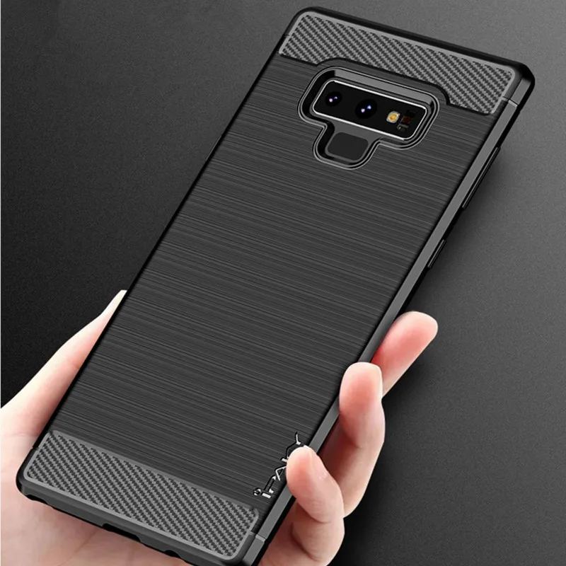 Чехол IPAKY из ТПУ для Samsung Galaxy Note 8 9 чехол с матовым покрытием карбоновый