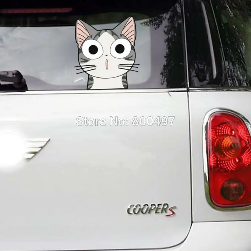 Newest Lovely Cute Cat Chi's Sweet Home Car Stickers Covers Decals for Toyota Honda Chevrolet Volkswagen Tesla BMW Lada |