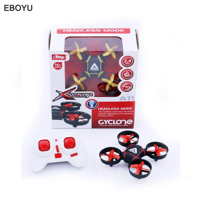 Attop A11 2 4G 4CH 6 осевой гироскоп мини Дрон НЛО 3D флип Безголовый режим RC Квадрокоптер