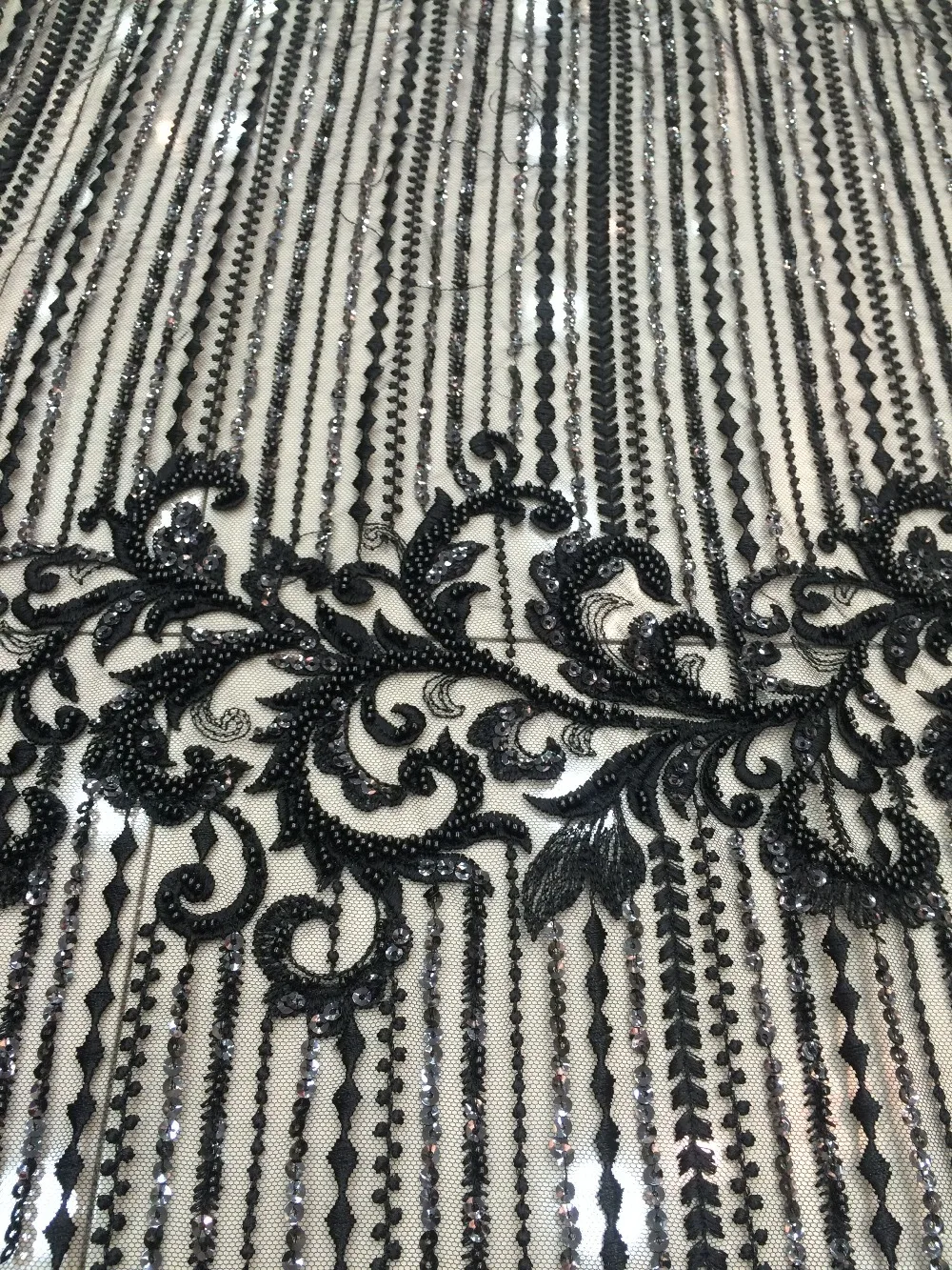 Горячая Распродажа черная Тюлевая кружевная ткань Новое поступление