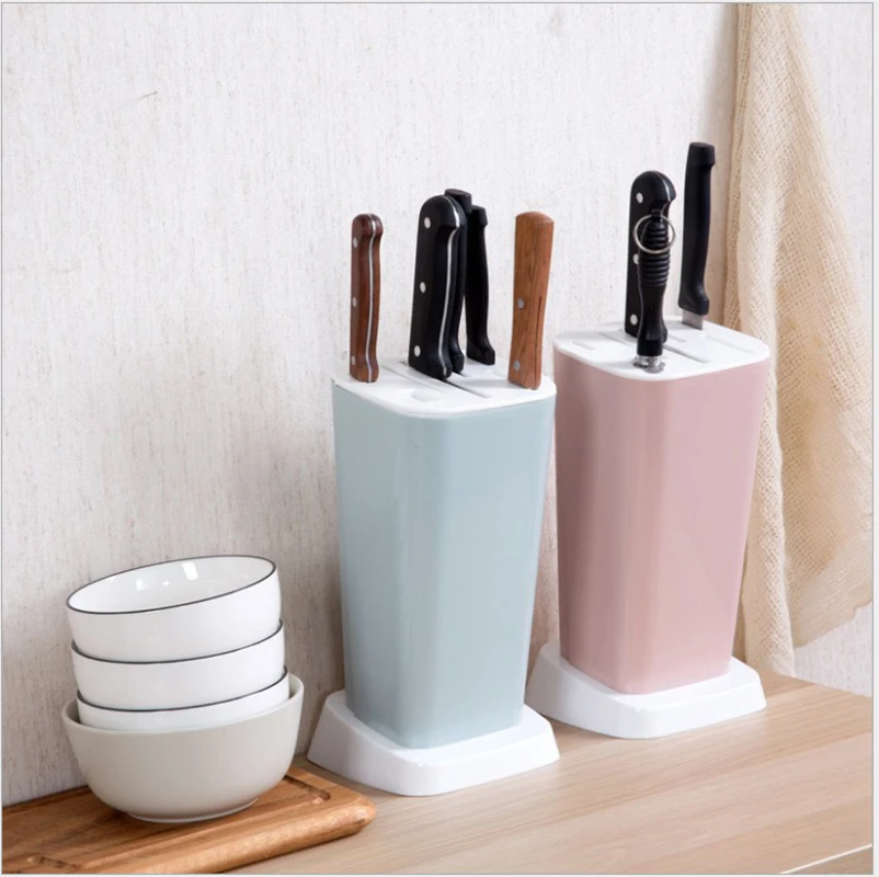 1 шт. креативный Пластиковый Полипропиленовый кухонный держатель для ножей