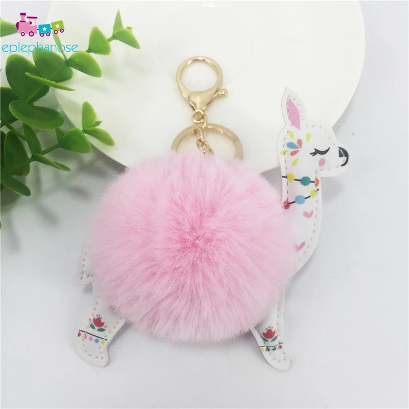 Lovely 12 см белый Альпака лама Kawaii Плюшевые игрушки брелок кукла подвеска мягкие