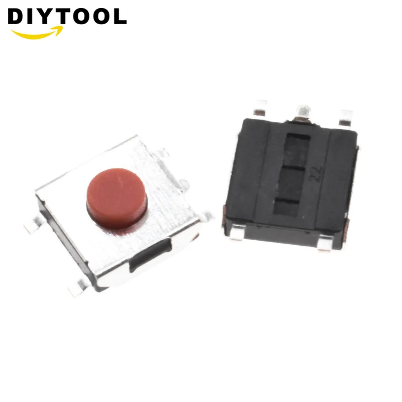 Тактовый переключатель 6*6*3 мм 5 PIN SMD красная медь 100 шт. | Обустройство дома