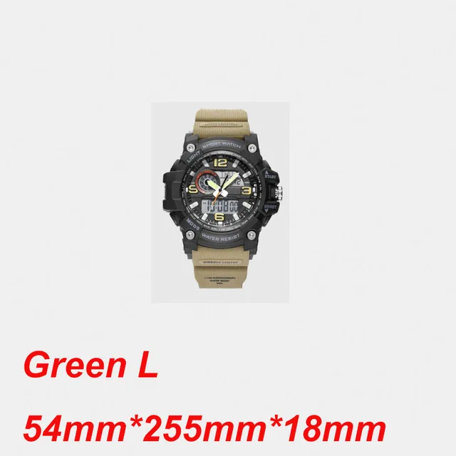 Green L Xiaomi twentyseventee 50 атм водонепроницаемый электронный дисплей часы Отображение времени календарь обратного отсчета Открытый Спорт цифровые часы - Цвет: Green L