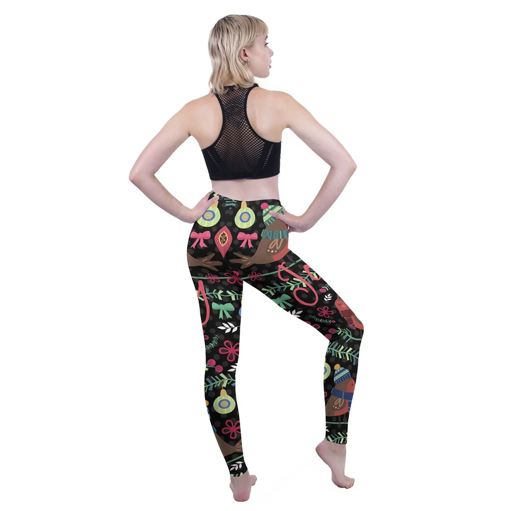 Модные женские леггинсы с принтом Joy Robins Workou облегающие брюки для фитнеса