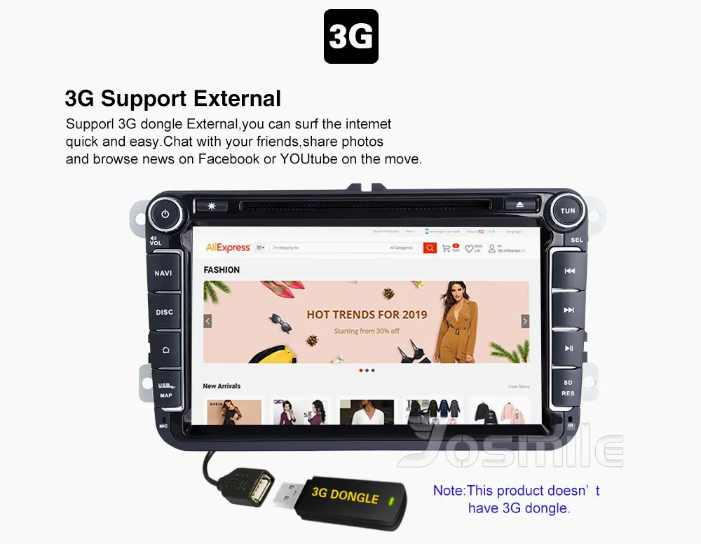 Josmile 2 Din Автомобильный dvd-плеер для VW Volkswagen Passat b6 b7 Skoda Octavia Superb 2 T5 Golf 5 сиденье для Polo leon радио gps навигация