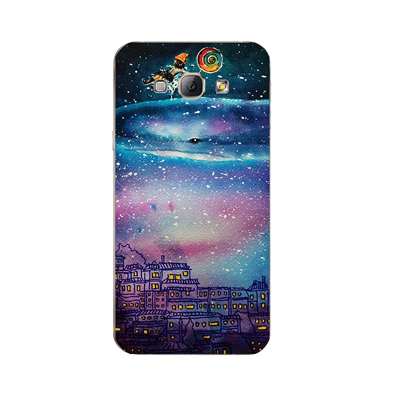 Для samsung Galaxy A7 ТПУ чехол для телефона для A3 A5 A8 оболочка прозрачная ПВХ-пленка для A300 A500 A700 A800 крышка Юбка радужных цветов для девочек