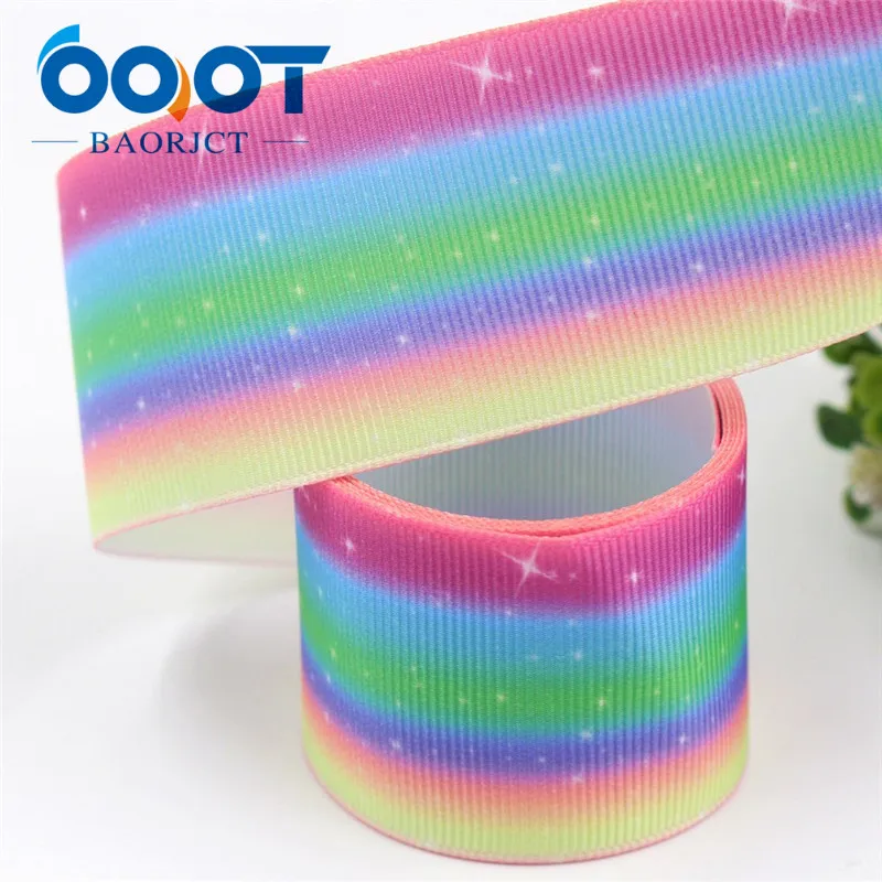 I-19529-1335 OOOT BAORJCT I-19529-1332, 38 мм, 10 ярдов Красочные звездное небо корсажные ленты, DIY головной убор Свадебные украшения материалы - Цвет: I-19529-1335