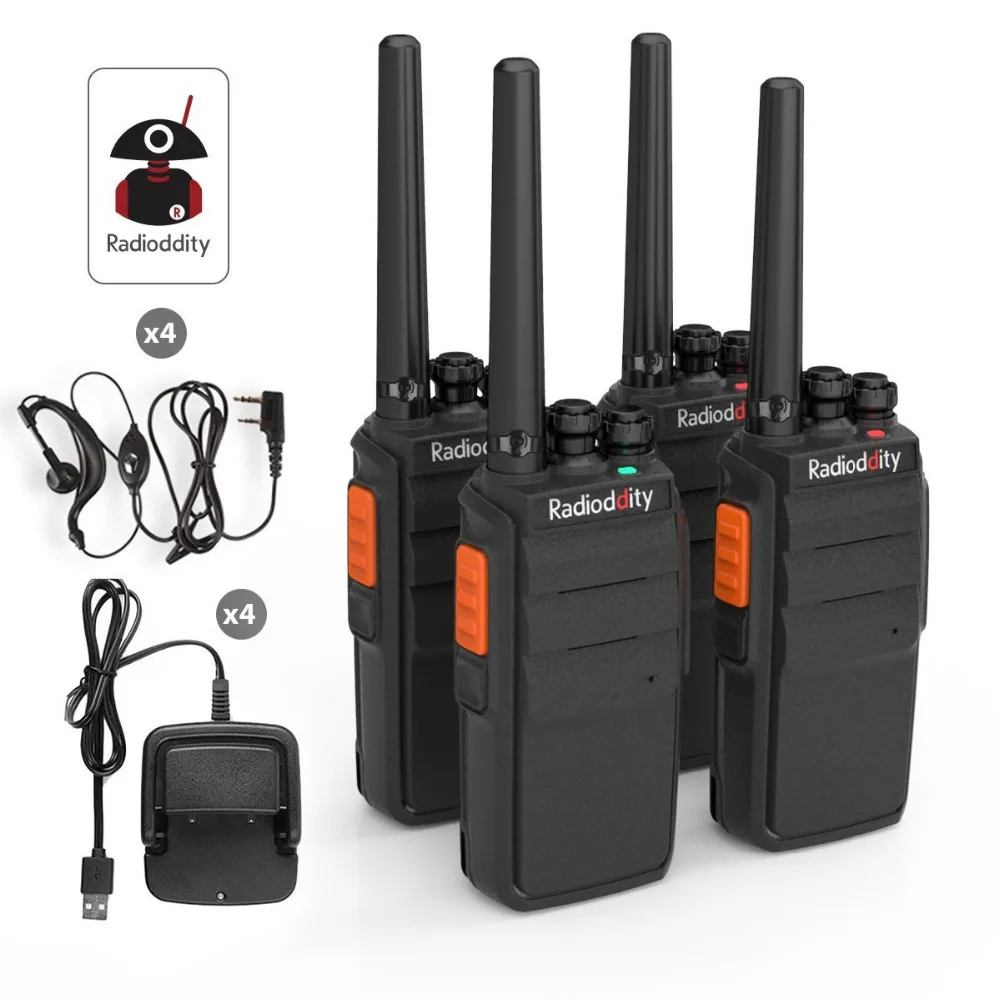 4 шт. радиочастотная R2 рация PMR446Mhz 16CH UHF скремблер двухстороннее радио VOX длинный