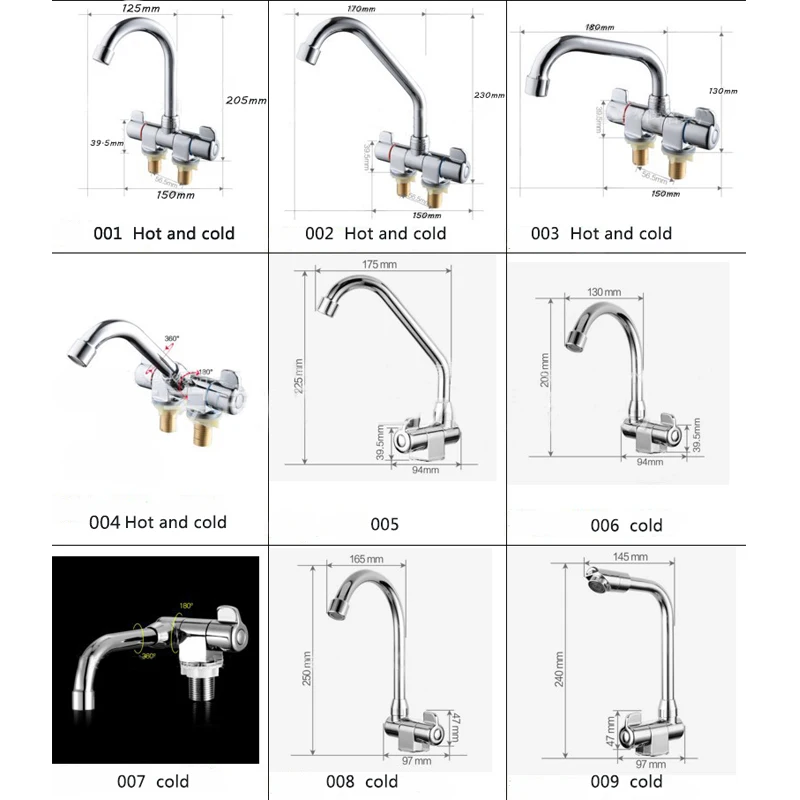 universal rv accessories folding 360 rotation for bathroom deck caravan boat mounted faucet kitchen cold hot water tap 004 free global shipping