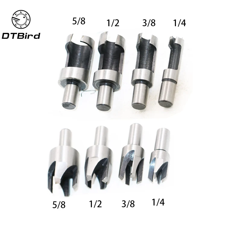 8 шт. сверла 5/8 &quot1/2&quot 3/8 &quot1/4&quot из углеродистой стали для деревообработки набор