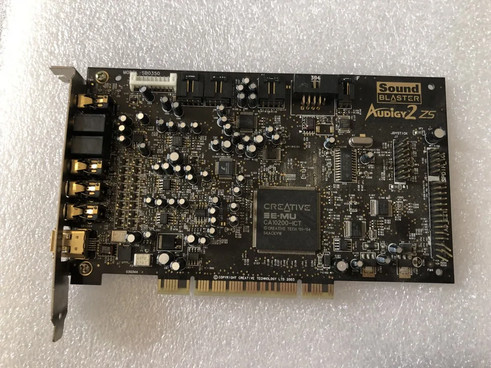 Оригинальная разборная инновационная звуковая карта Audigy2 7 1 каналов SB0350 с