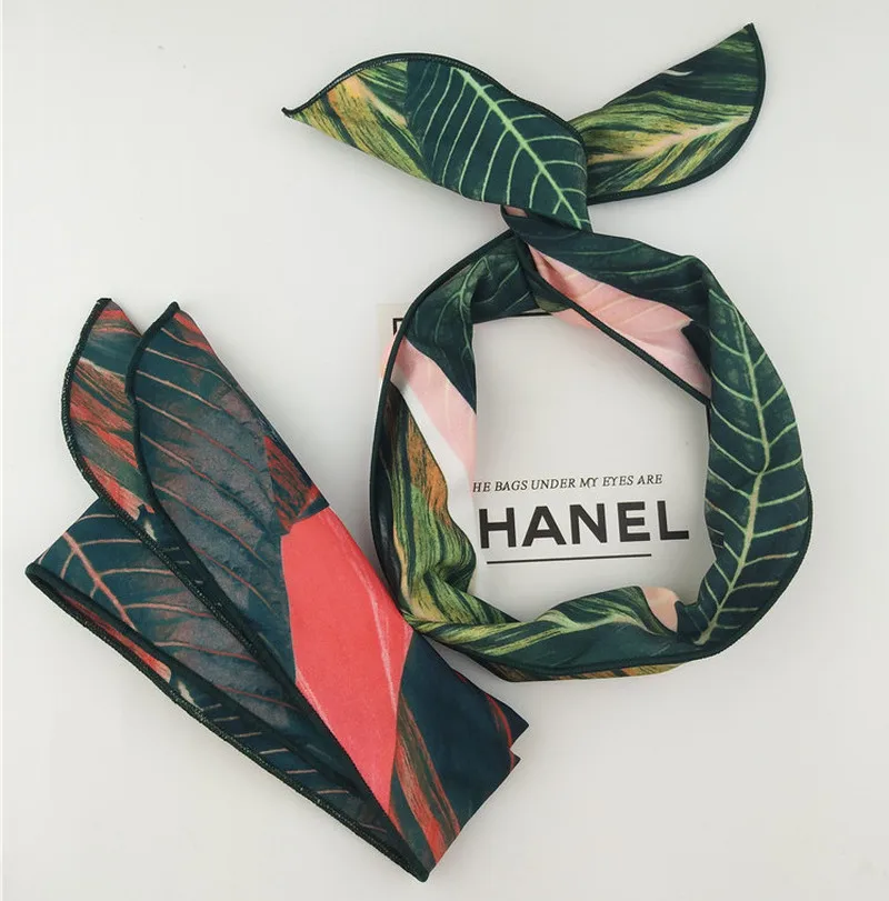 BUENOS Летние волосы в стиле бохо Опечатка Повязки на голову для женщин Ретро Крестовые узлы Турбан Бандажные банданы Аксессуары для волос.