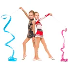 4 м новая дизайнерская танцевальная лента для спортзала Ритмическая гимнастика стержень художественная балетная Вибрирующая палочка для детей цветная лента для гимнастики