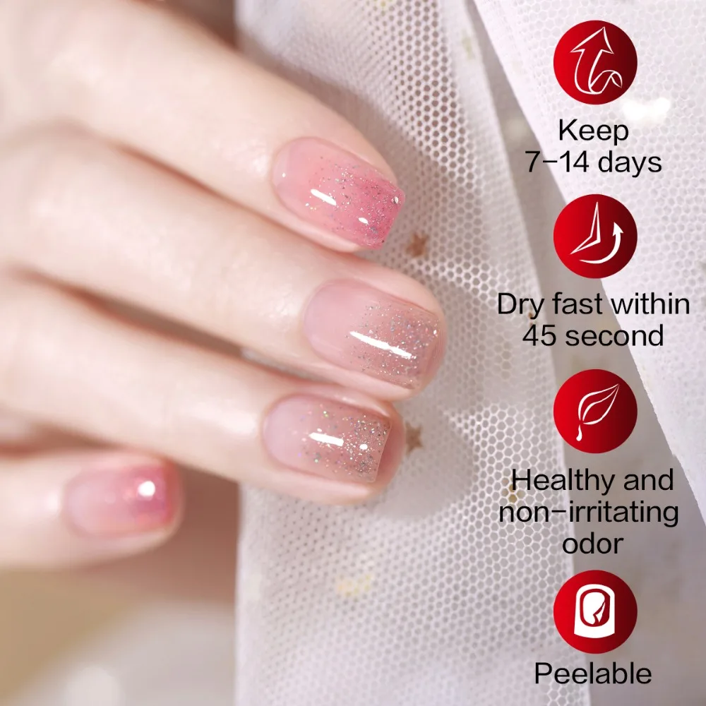 Miss Candy Health Peel Набор лаков для ногтей нетоксичный, безвкусный и безопасный Пилинг Набор лаков для ногтей