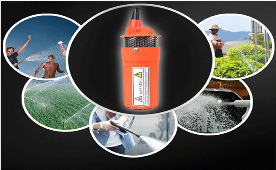 DC 12V 360LPH 70M лифт, маленький погружной солнечной энергии Водяной насос открытый сад глубокий хорошо Автомойка Трюмная Чистка 12 v, черный