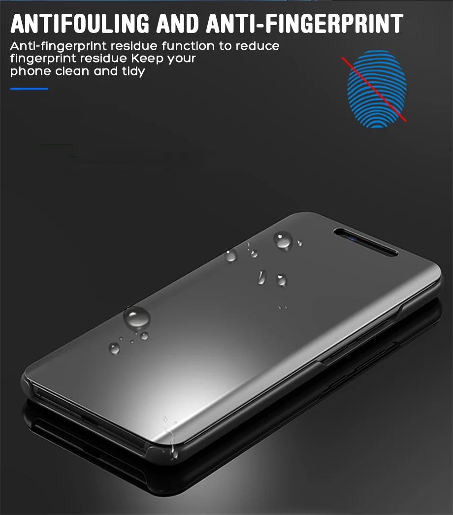 360 умный зеркальный флип-чехол для Samsung Galaxy S8 S9 Plus Note 8 9 Coque Прозрачный чехол для Samsung S6 S7 edge S8 S9 Shell