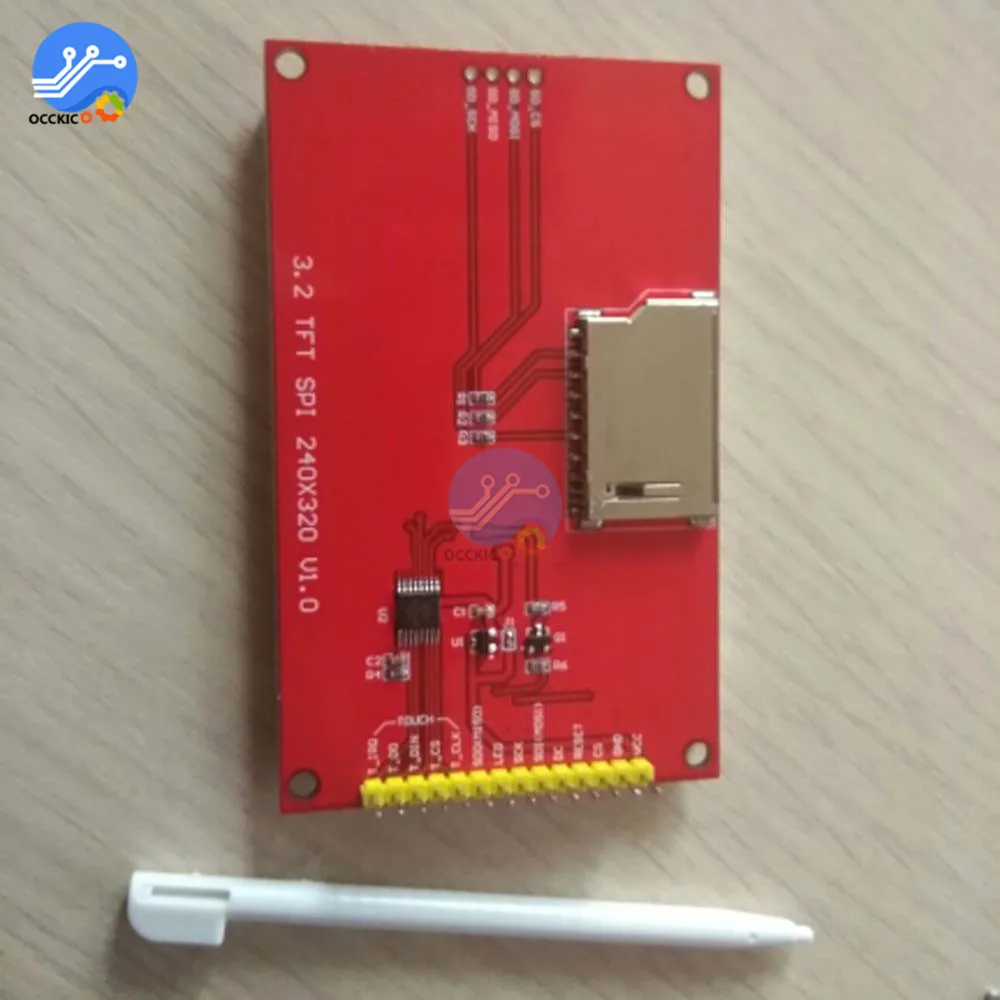 3.2 inch 320*240 LCD Screen Display Module SPI Serial TFT with Touch Panel Driver IC ILI9341 Controller for MCU | Электроника