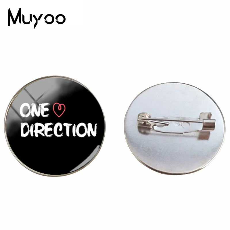 One Direction ID брошь Булавки моде Шпильки Стекло ювелирные изделия ручной работы серебро бронза фото Броши ID брошь