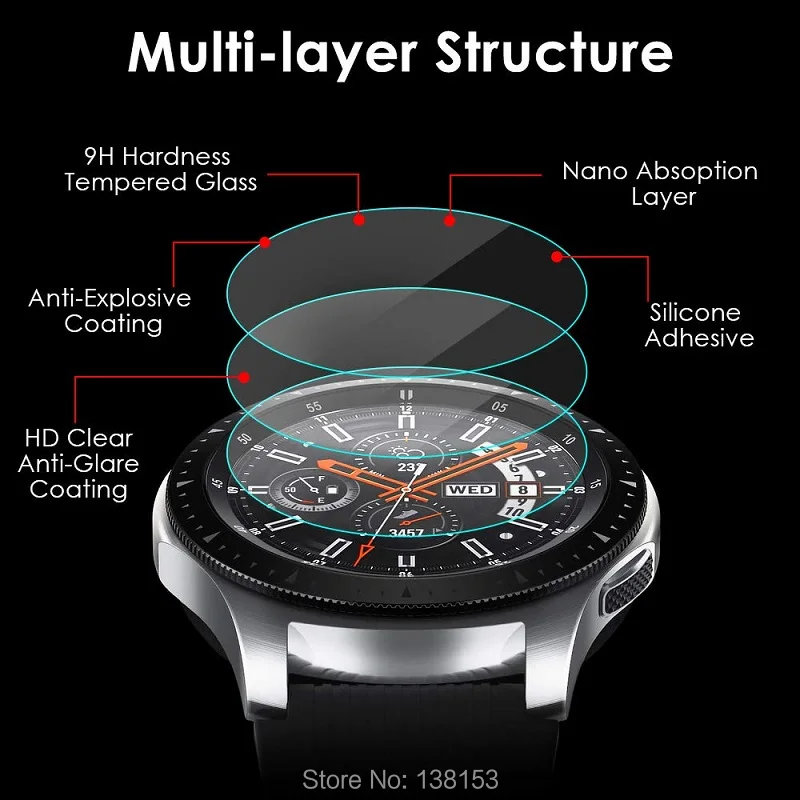 Закаленное стекло для Fossil Q Wander/Venture/ Explorist HR/Marshal/Control/Founder Gen 2/3/4/5 10 шт. защита