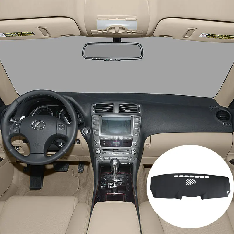 Чехол для приборной панели Lexus IS250 IS350 2006 2011 кожаный чехол автомобильный коврик от