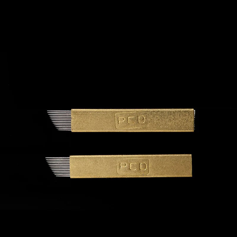 Оптовая продажа 500 шт. игла для микроблейдинга 12 pin pcd Lamina Tebori Жесткий гибкий