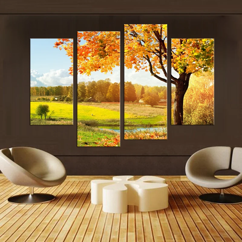 4 шт. настенный постер для украшения стен гостиной | Дом и сад