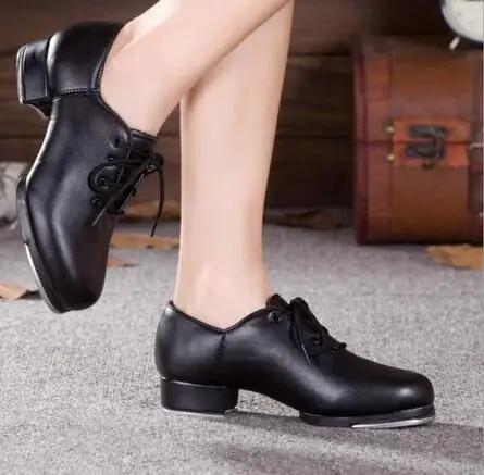 2017 оксфорды на шнуровке для взрослых черные Профессиональные туфли из коровьей